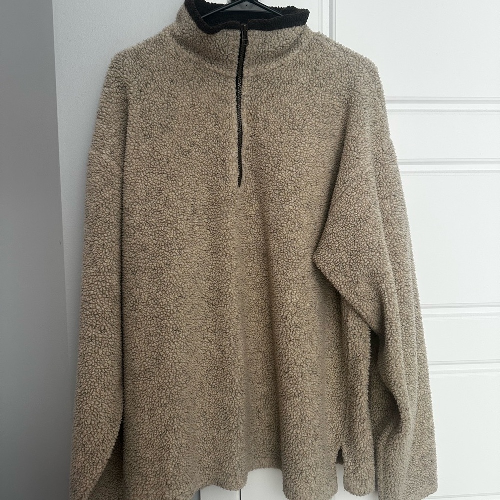 Field & Stream Tan Sherpa Pullover